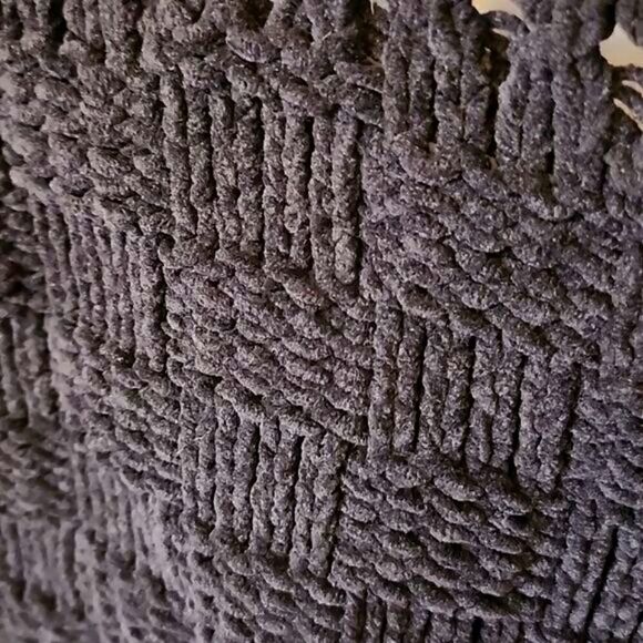 MOTH Anthropology Soft Black Cropped Chunky Knitted Pullover Sweater Top Small - Picture 4 of 12